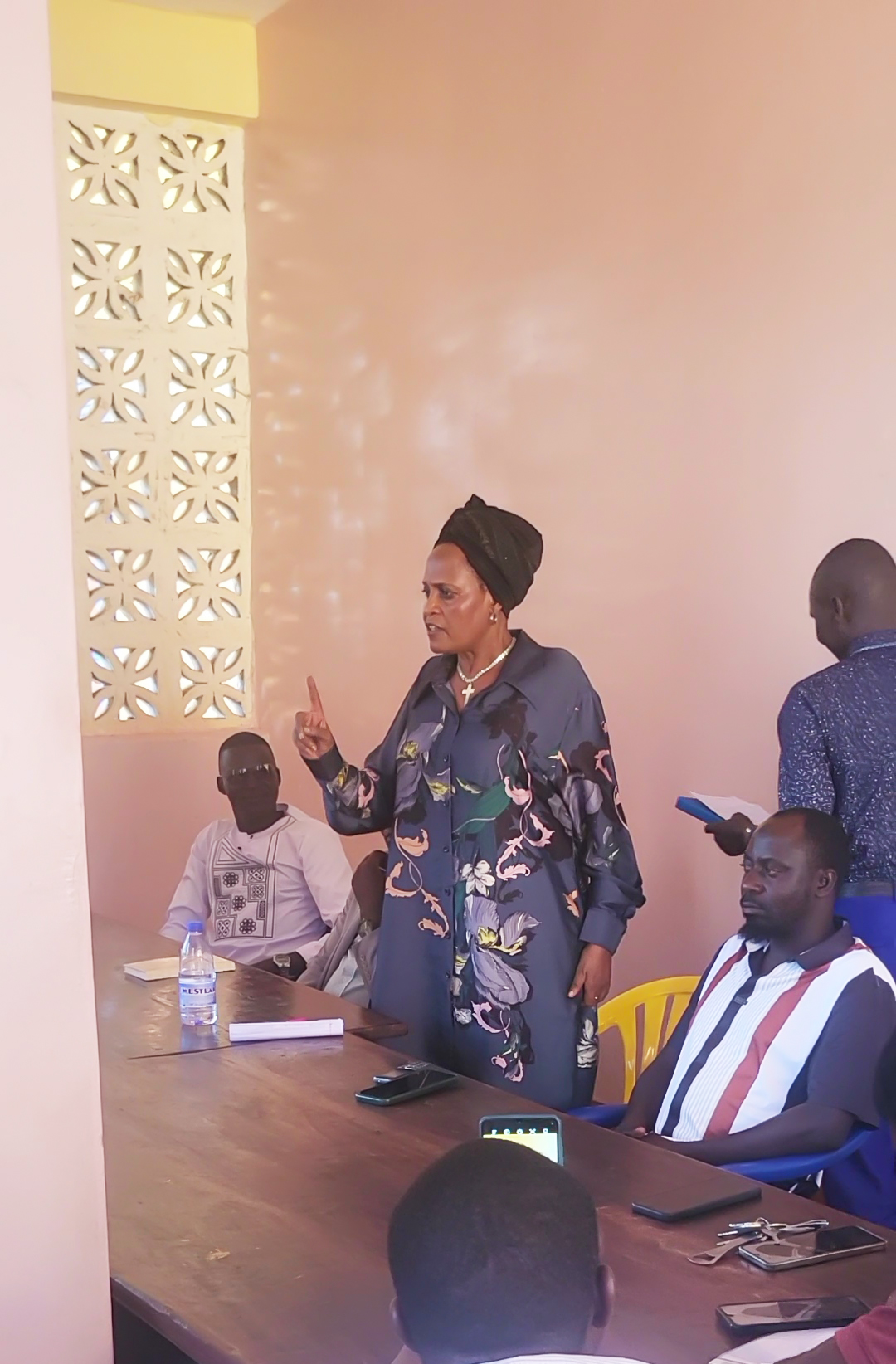 FFYEC Country Director Kwera Irene Nuwagaba addressing the teaching staff