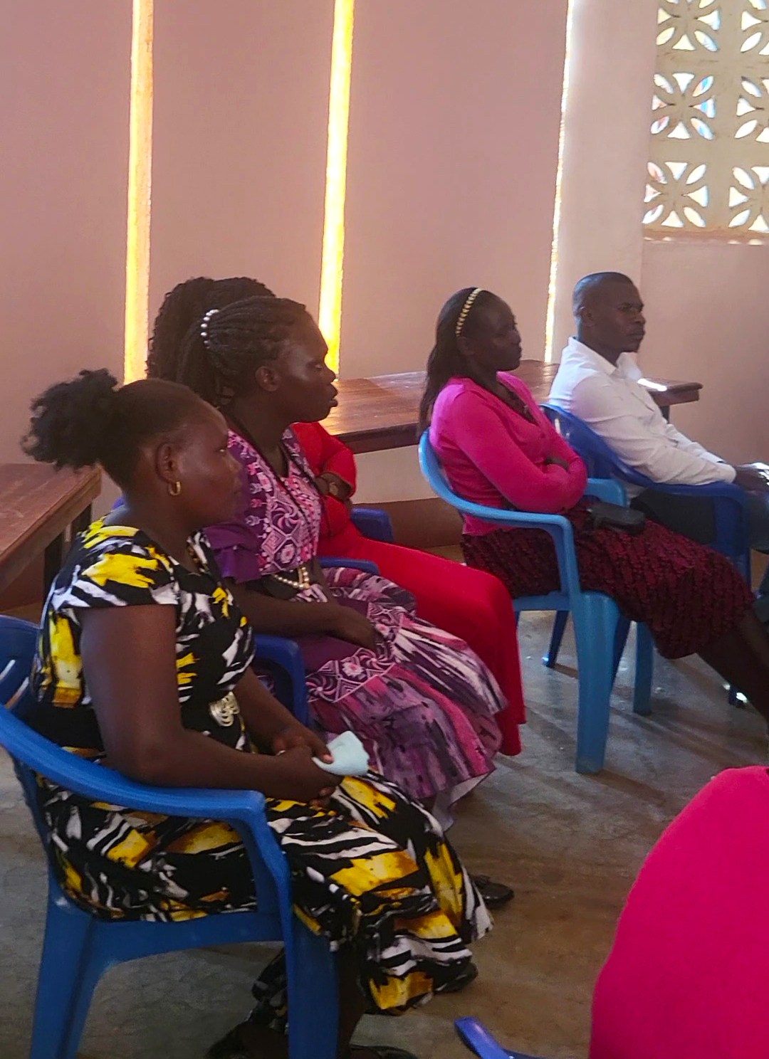 FFYEC teachers engaged during the staff meeting with Country Director